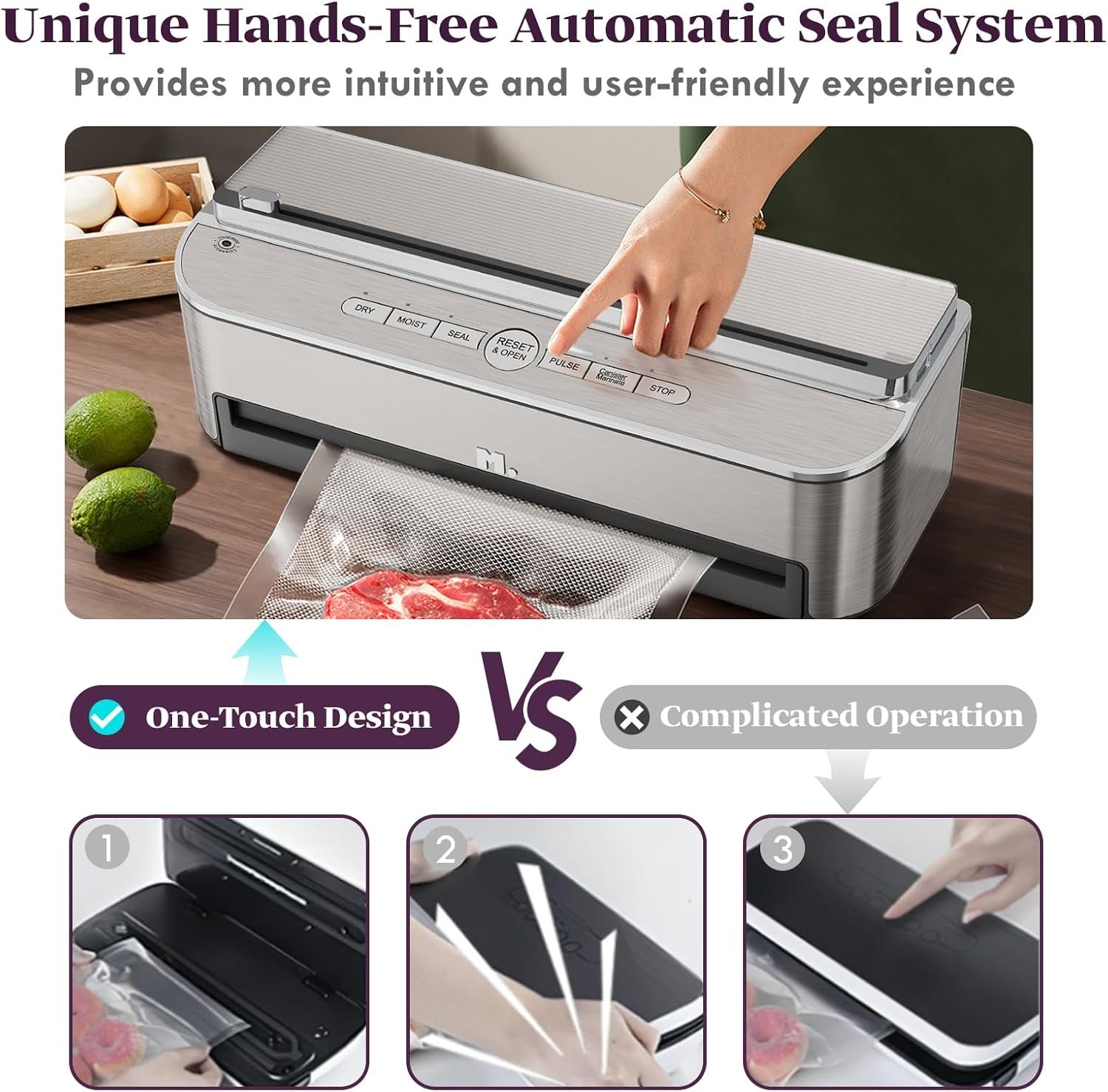 Machine sous vide mesliese 85 kpa